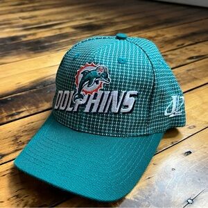 VTG Miami Dolphins NFL Pro Line Logo Athletic Green Strap Back Hat Cap Green